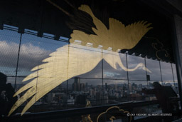 大阪城天守閣最上階の舞鶴|高解像度画像サイズ:6000 x 4000 pixels|写真番号:IMG_6673|撮影:Canon PowerShot G1 X Mark III