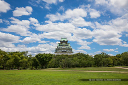 西の丸から見る大阪城天守閣｜高解像度画像サイズ：6720 x 4480 pixels｜写真番号：_D4A2200｜撮影：Canon EOS 5D Mark IV