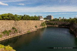 坤櫓跡から望む大手土橋|高解像度画像サイズ:6700 x 4467 pixels|写真番号:_D4A2763|撮影:Canon EOS 5D Mark IV