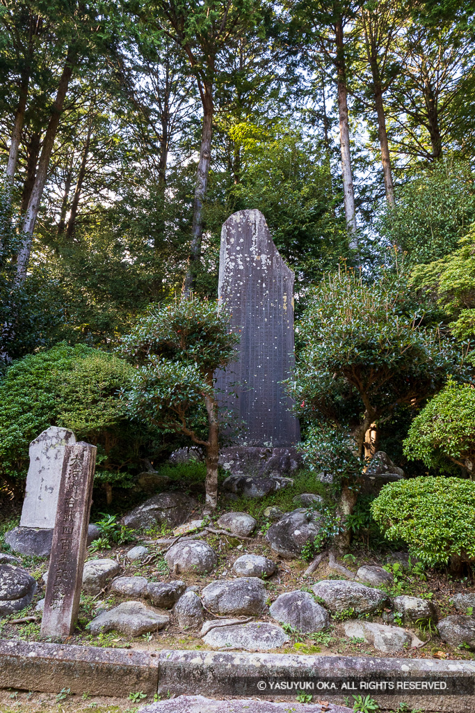 大河内合戦四百年記念碑（本丸跡）