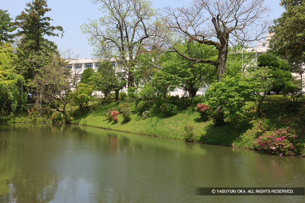 三田陣屋二の丸の水濠