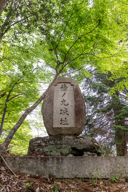 篠ノ丸城址石碑