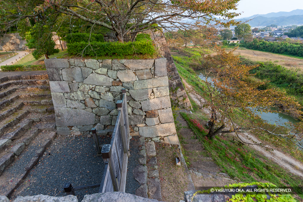 二の丸埋門から三の丸を望む