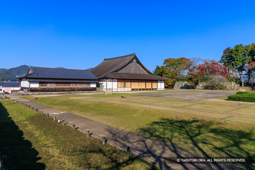 篠山城大書院と御殿跡・二の丸