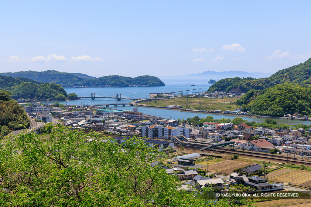 八代海（不知火海）を望む