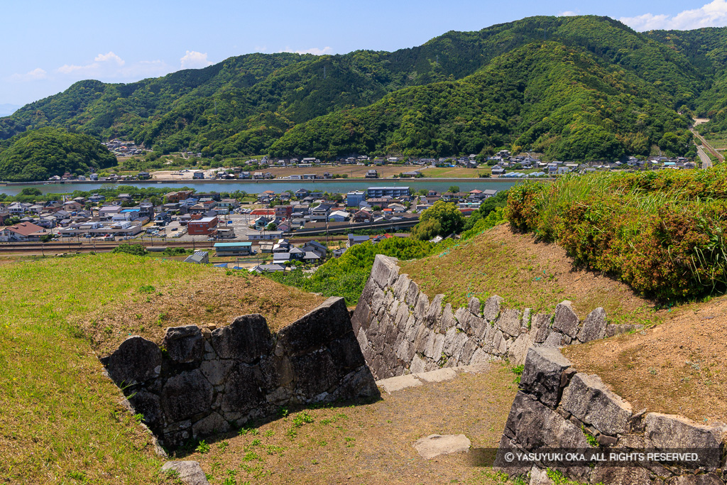 本丸西門跡・佐敷川