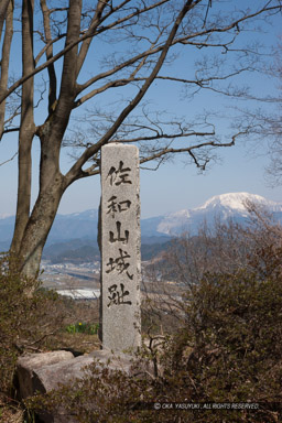 佐和山城本丸石碑・伊吹山｜高解像度画像サイズ：3236 x 4854 pixels｜写真番号：1P3J4300｜撮影：Canon EOS-1Ds Mark III