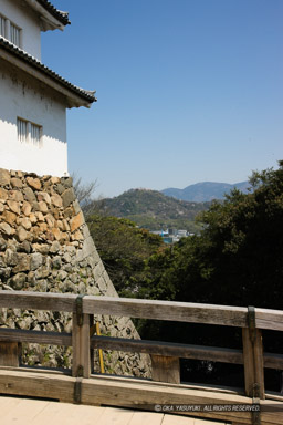 彦根城から佐和山城を望む｜高解像度画像サイズ：3744 x 5616 pixels｜写真番号：1P3J7185｜撮影：Canon EOS-1Ds Mark III