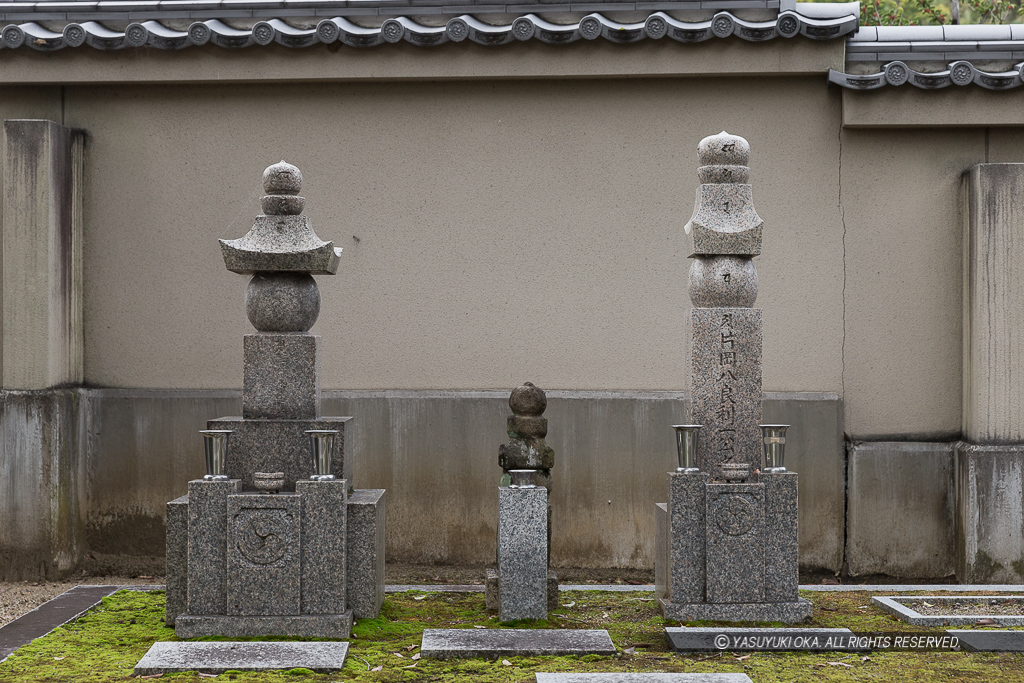 片岡八郎公の墓・達磨寺