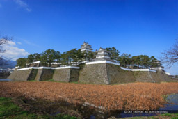 南東から島原城全景｜高解像度画像サイズ：4992 x 3328 pixels｜写真番号：VJ7Z1446｜撮影：Canon EOS-1Ds Mark II