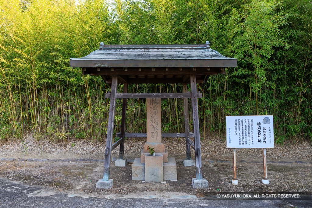 勝瑞義冢碑・見性寺