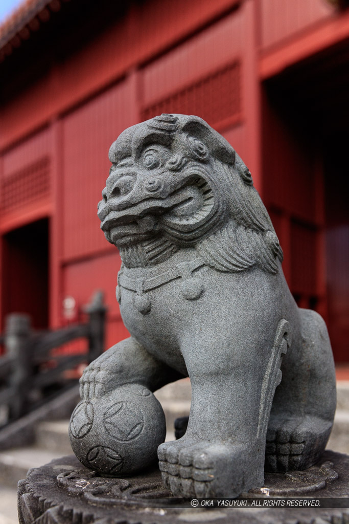 首里城奉神門のシーサー