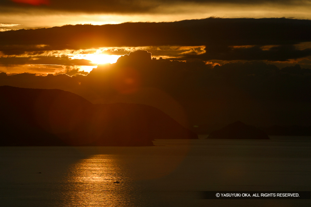 髙松から望む夕日