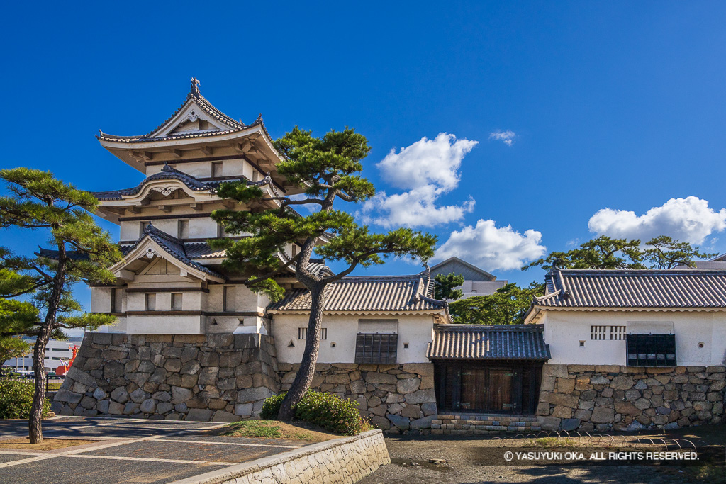 髙松城月見櫓・水手御門・渡櫓
