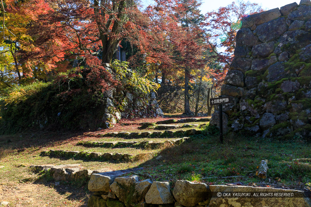 十五間多聞跡・紅葉