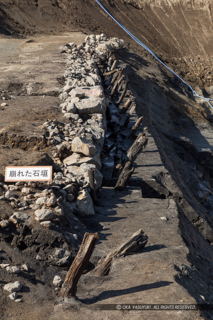 高槻城石垣（2019年・高山右近時代）