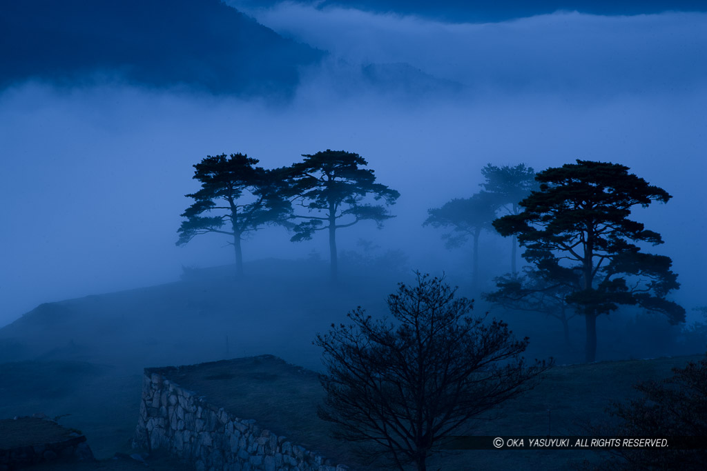 夜明け前の雲海風景