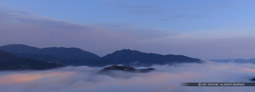 立雲峡から竹田城｜高解像度画像サイズ：8688 x 3132 pixels｜写真番号：5DSA2881｜撮影：Canon EOS 5DS