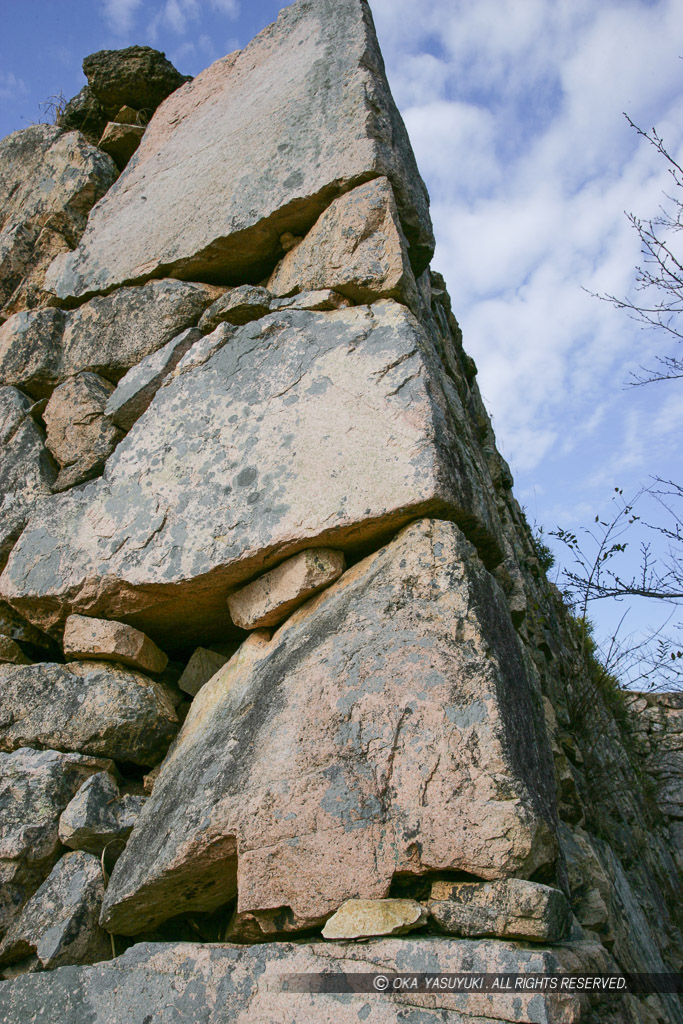 ハサミ石・三の丸石垣