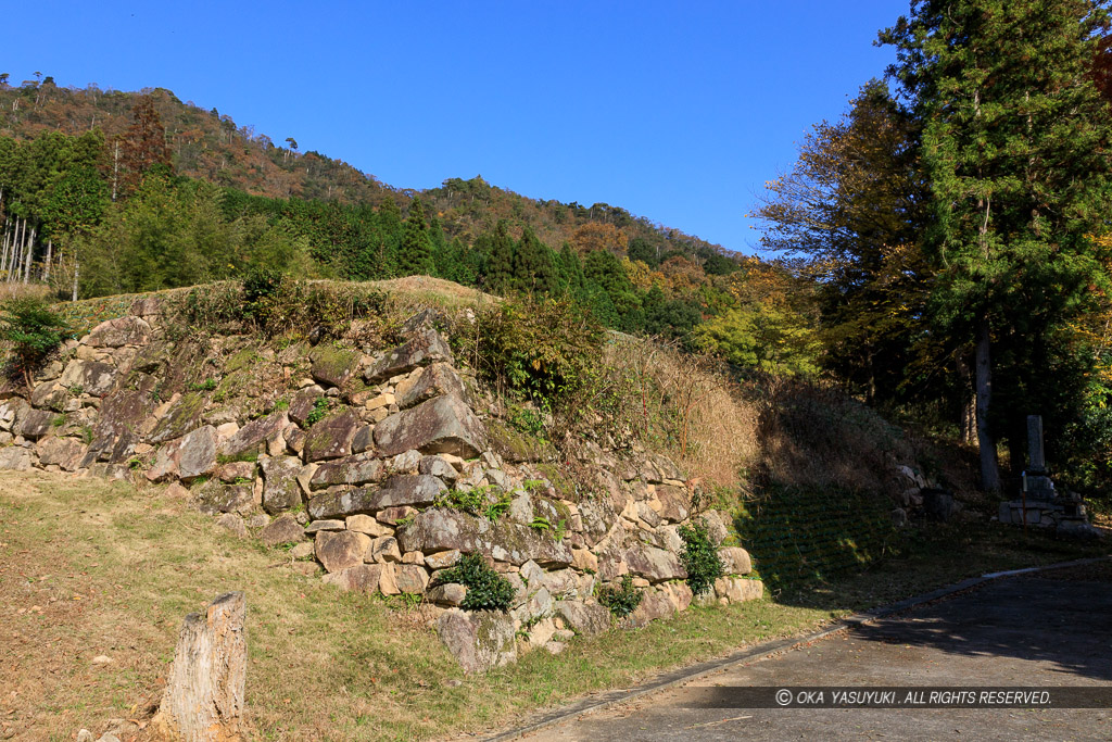竹田城山麓の屋敷跡