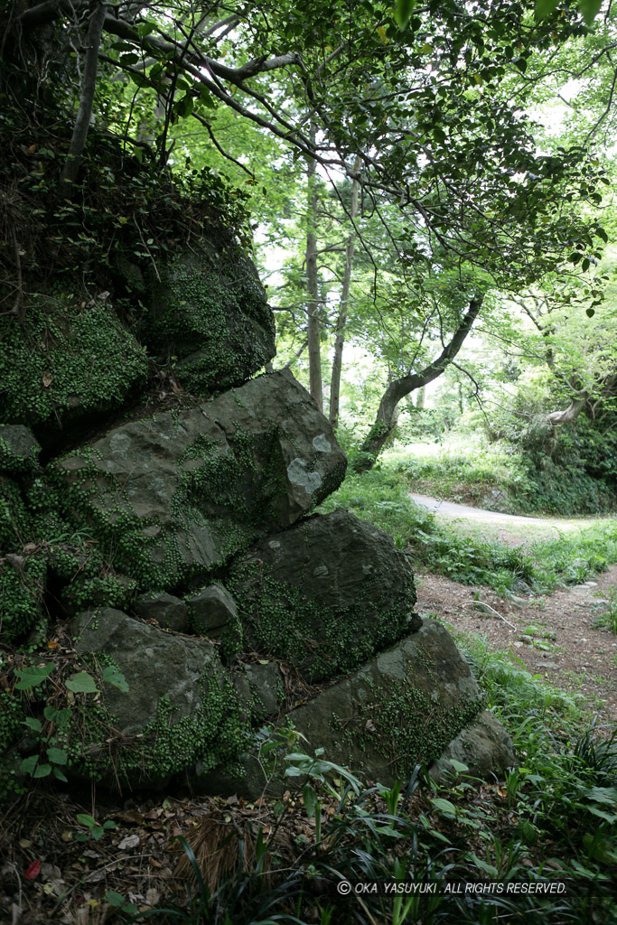 鳥羽城本丸石垣北面・算木積