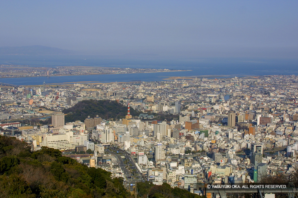 眉山から徳島城
