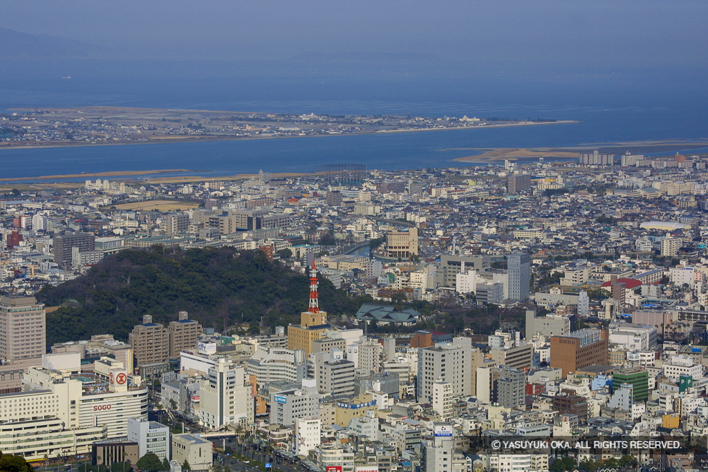 眉山から徳島城