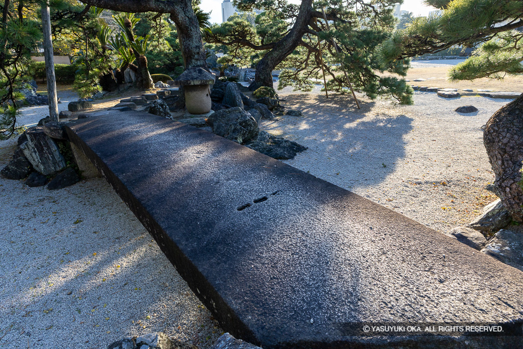 矢穴列・石橋・旧徳島城表御殿庭園