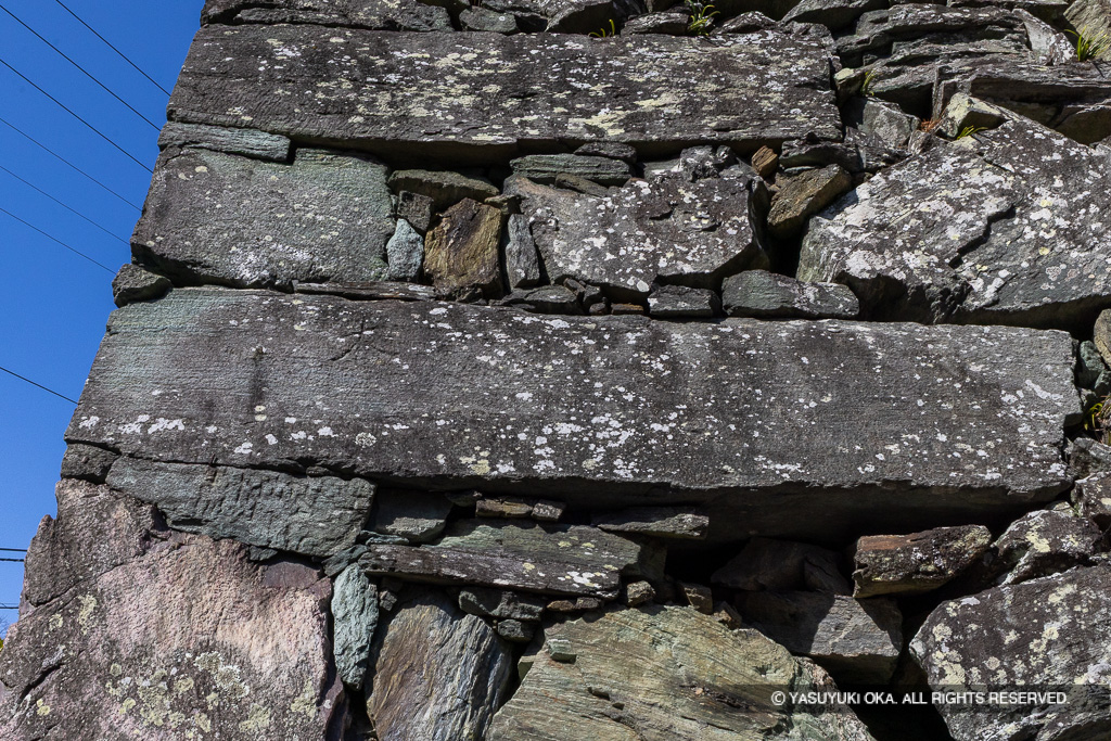 徳島城大手枡形の石垣刻印・大