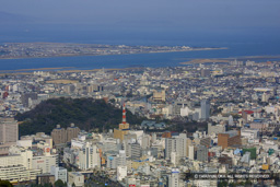 眉山から徳島城 | 高解像度画像サイズ：2160 x 1440 pixels | 写真番号：184-8429_IMG | 撮影：Canon EOS D30