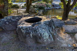 矢穴石・旧徳島城表御殿庭園 | 高解像度画像サイズ：8015 x 5346 pixels | 写真番号：6F1A1412 | 撮影：Canon EOS R5m2