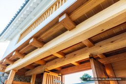 中ノ御門・二階櫓門・梁 | 高解像度画像サイズ：8192 x 5464 pixels | 写真番号：6F1A8237 | 撮影：Canon EOS R5m2