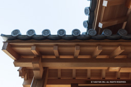 中ノ御門・表門軒瓦 | 高解像度画像サイズ：8192 x 5464 pixels | 写真番号：6F1A8274 | 撮影：Canon EOS R5m2