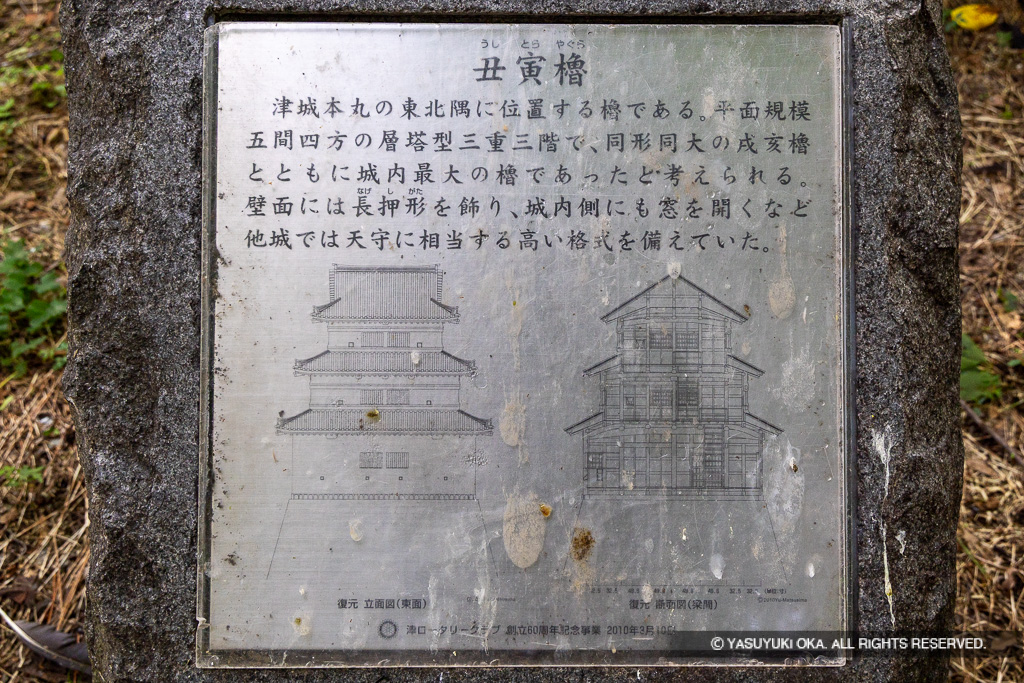 丑寅三重櫓・歴史解説板