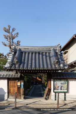光専寺山門・筒井順慶木像安置 | 高解像度画像サイズ:3648 x 5472 pixels | 写真番号:IMG_3097 | 撮影:Canon EOS 6D