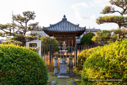 筒井順慶の墓・五輪塔覆堂 | 高解像度画像サイズ：5472 x 3648 pixels | 写真番号：IMG_3104 | 撮影：Canon EOS 6D