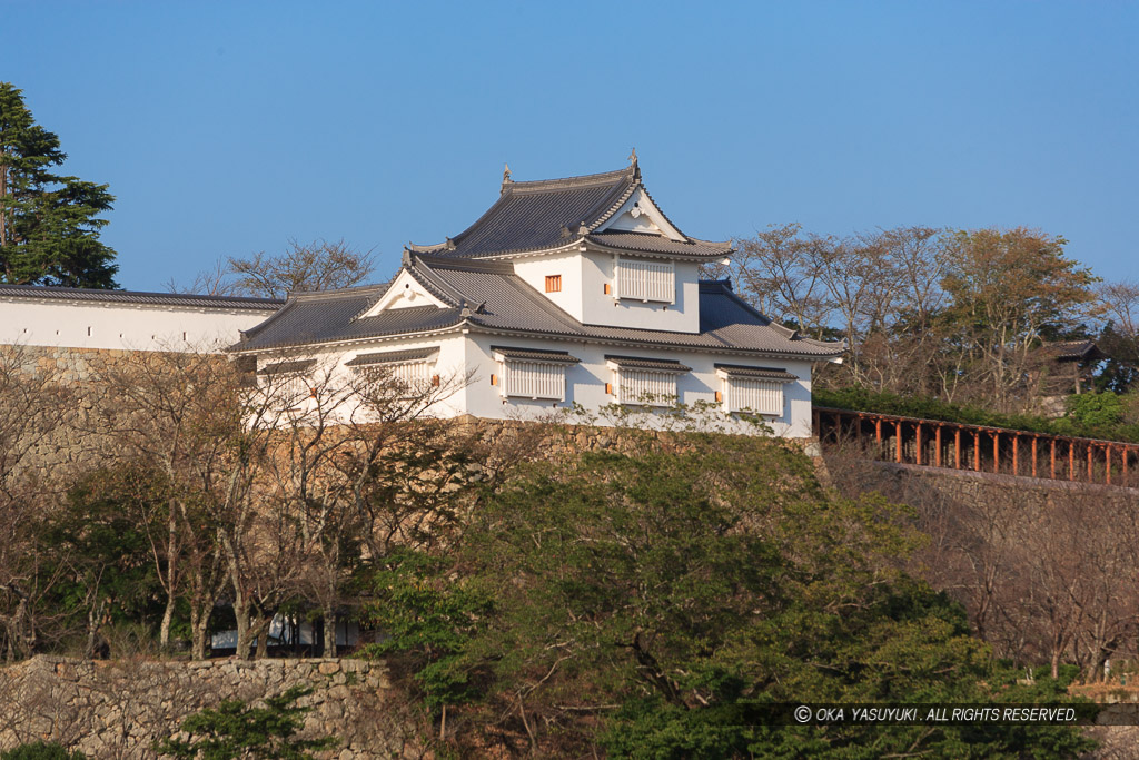 津山城備中櫓の遠景