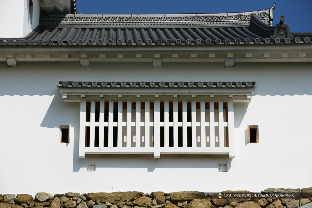 津山城備中櫓の格子窓