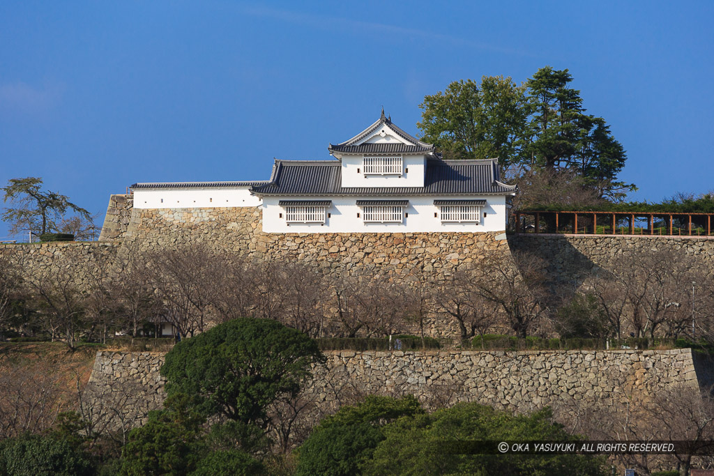 津山城備中櫓の遠景