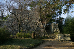 津山城本丸東側の通路｜高解像度画像サイズ：4992 x 3328 pixels｜写真番号：VJ7Z7496｜撮影：Canon EOS-1Ds Mark II