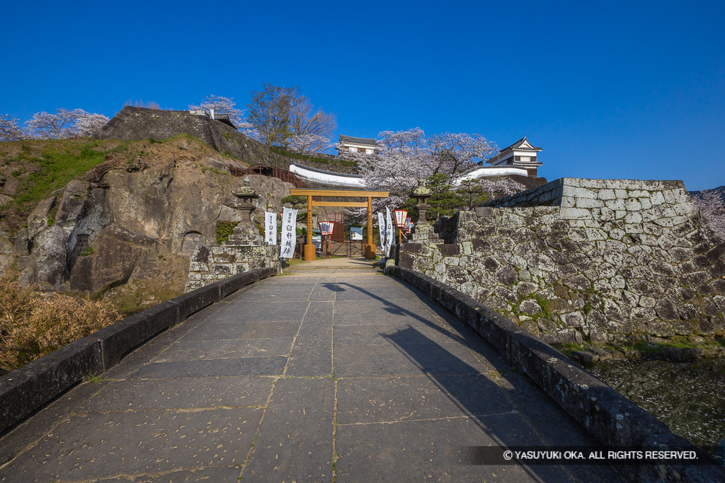 古橋・亭櫓跡・時鐘櫓跡・大門櫓・畳櫓