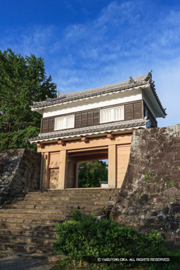 大門櫓・新緑 | 高解像度画像サイズ：3328 x 4992 pixels | 写真番号：VJ7Z9156 | 撮影：Canon EOS-1Ds Mark II