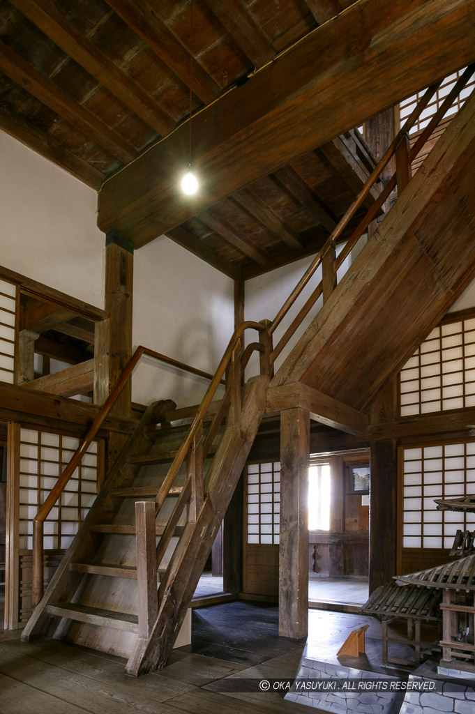宇和島城天守１階内室の階段