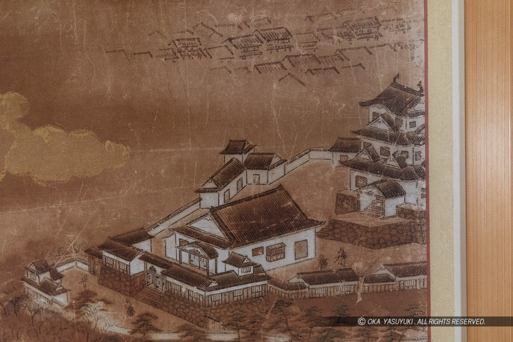 宇和島城下絵図屏風に描かれた天守