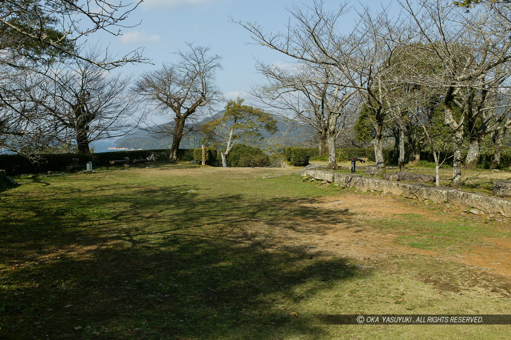 宇和島城本丸の一之御門櫓跡・御大所跡