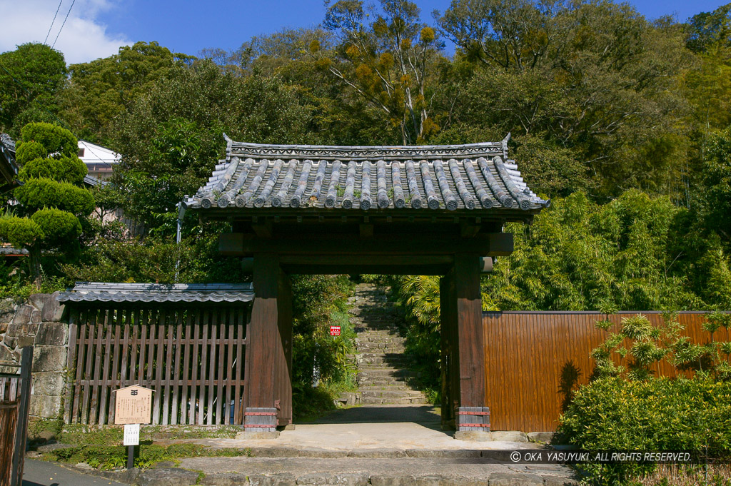 宇和島城の上立門・搦手口・2004年撮影