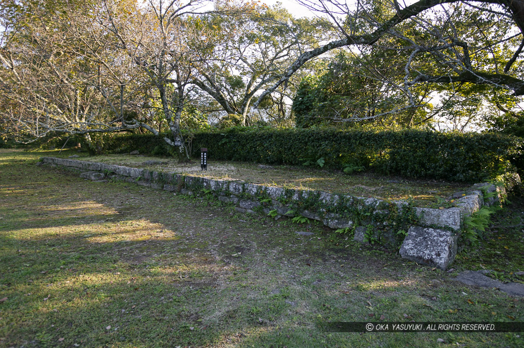 宇和島城本丸の御鉄砲櫓跡