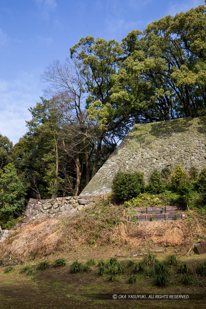 宇和島城の伝右衛門丸石垣