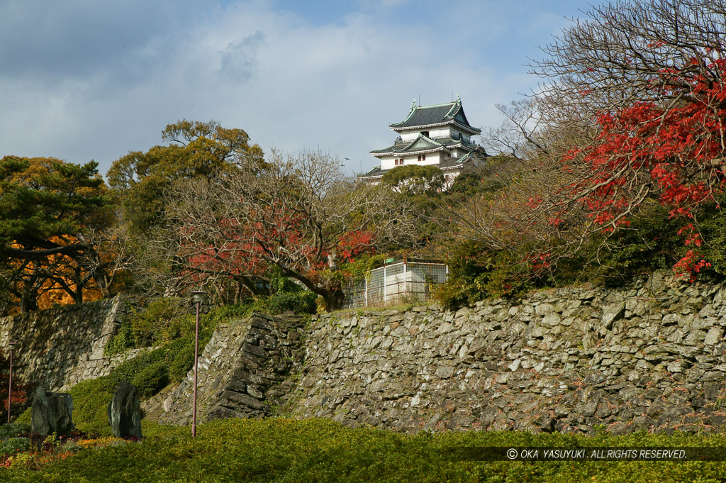 和歌山城の秋