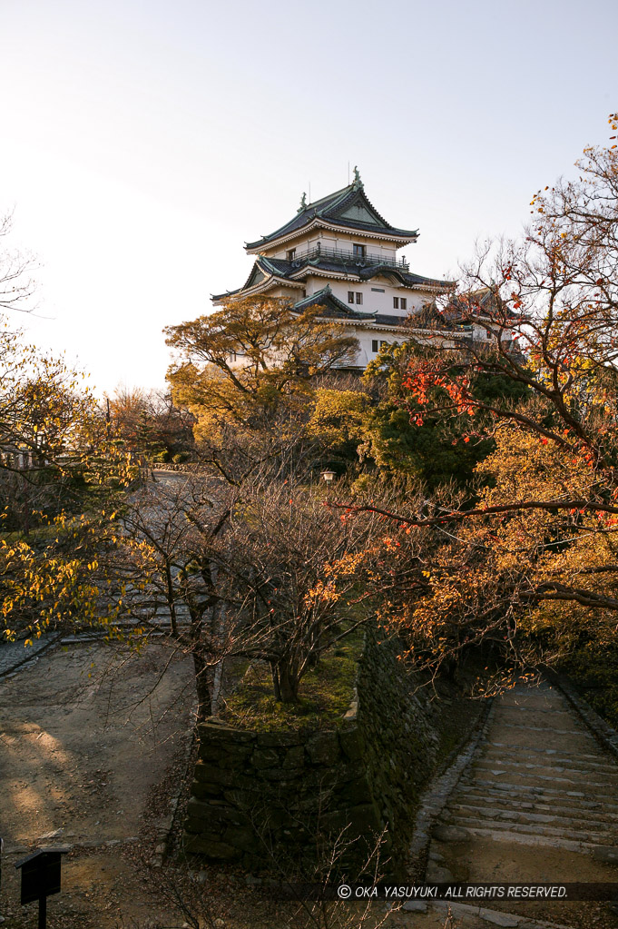 和歌山城の残照